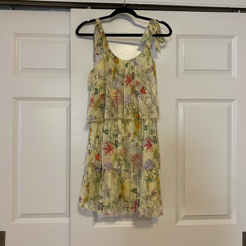 3 tiered flowery Parker dress NWOT